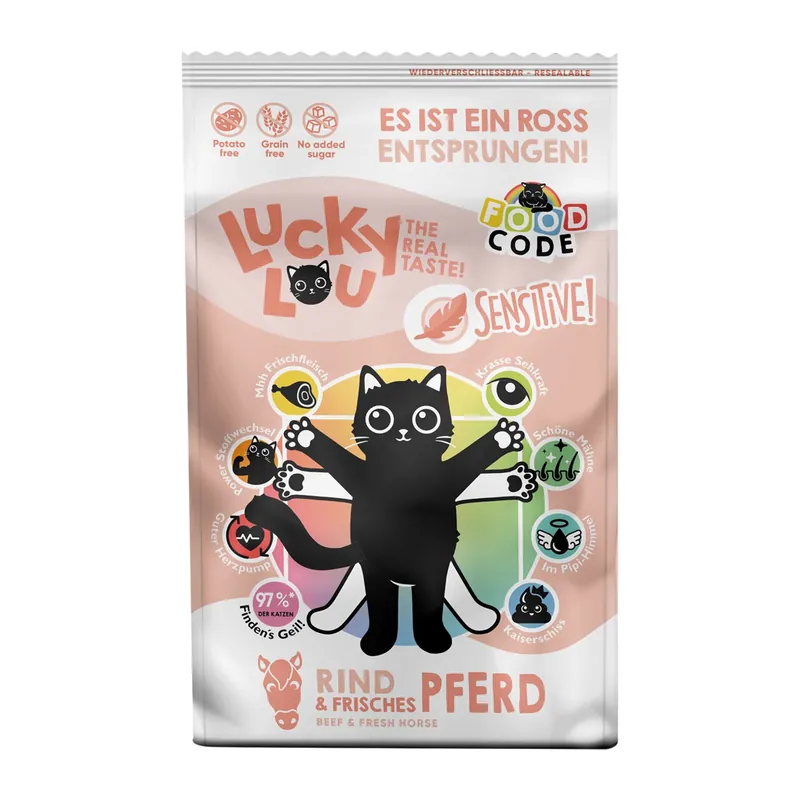 Lucky Lou Food Code Sensi Rind & Pferd 750 g Bestpreis